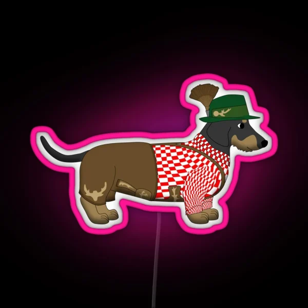 Bavarian Dog RGB Neon Sign