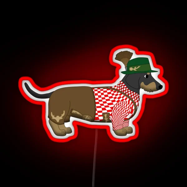 Bavarian Dog RGB Neon Sign