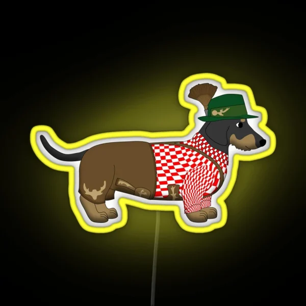 Bavarian Dog RGB Neon Sign