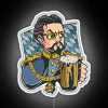 Vibrant RGB LED signage featuring King Ludwig II of Bavaria