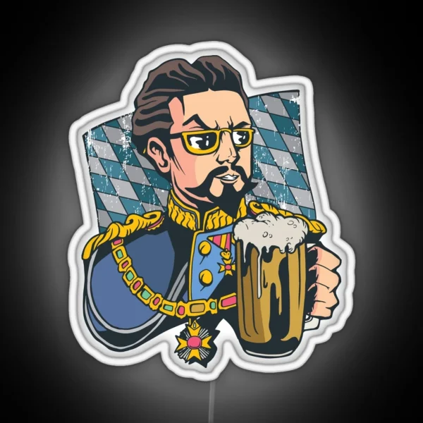 Bavarian Fairytale King Ludwig II RGB Neon Sign