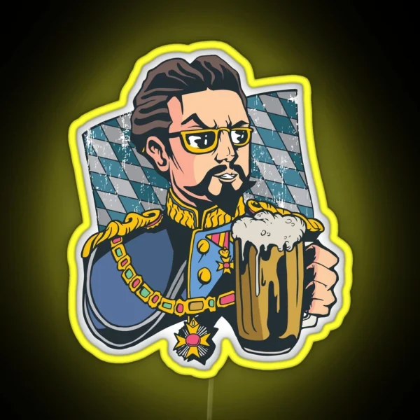 Bavarian Fairytale King Ludwig II RGB Neon Sign
