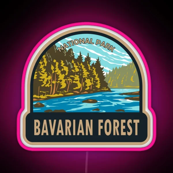 Bavarian Forest National Park Germany RGB Neon Sign