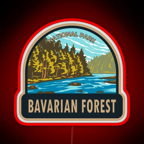 Bavarian Forest National Park Germany RGB Neon Sign