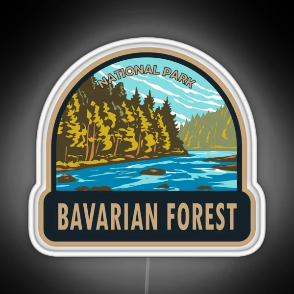 Bavarian Forest National Park Germany RGB Neon Sign