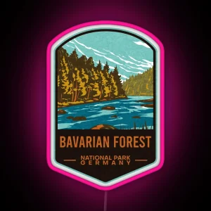 Bavarian Forest National Park Germany RGB Neon Sign