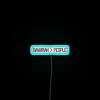 Vibrant Neon Sign Featuring a Quirky Bavarian Mountain Scent Hound
