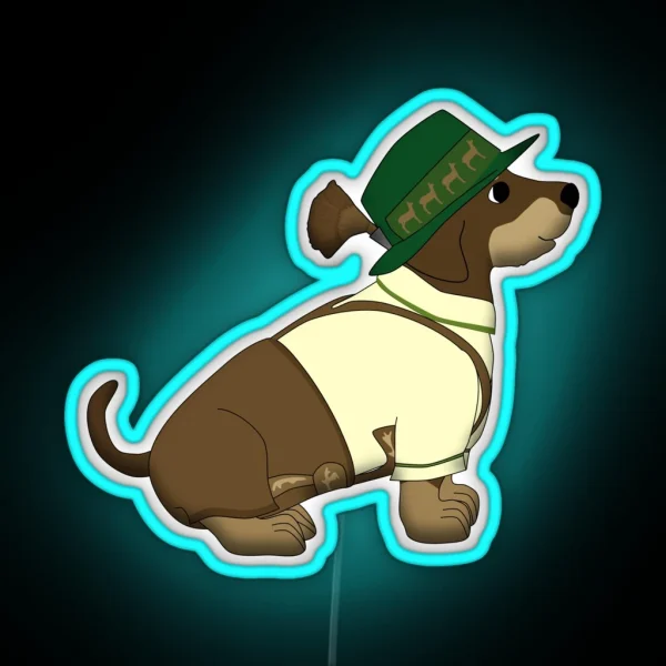 Bavarian Little Dog RGB Neon Sign