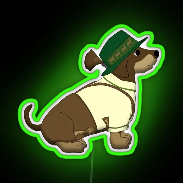 Bavarian Little Dog RGB Neon Sign