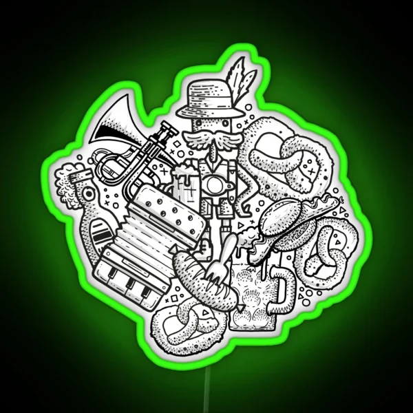 Bavarian Madness RGB Neon Sign