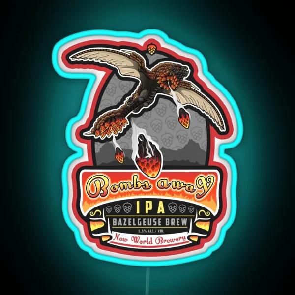 Bazelgeuse Bombs Away IPA RGB Neon Sign
