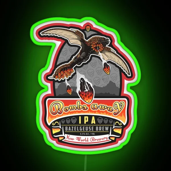 Bazelgeuse Bombs Away IPA RGB Neon Sign