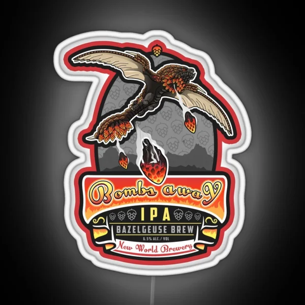 Bazelgeuse Bombs Away IPA RGB Neon Sign