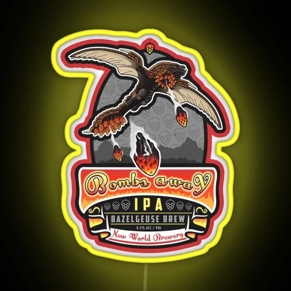 Bazelgeuse Bombs Away IPA RGB Neon Sign