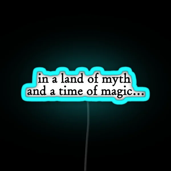 BBC Merlin Quote RGB Neon Sign
