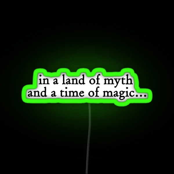 BBC Merlin Quote RGB Neon Sign
