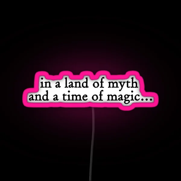 BBC Merlin Quote RGB Neon Sign