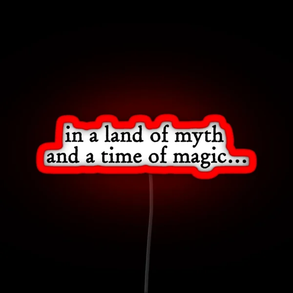 BBC Merlin Quote RGB Neon Sign