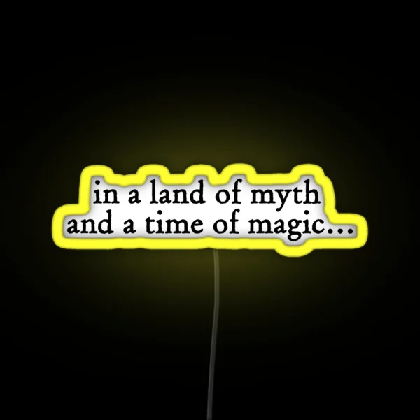 BBC Merlin Quote RGB Neon Sign