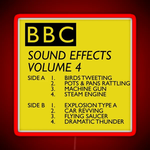 BBC Sound Effects Volume 4 RGB Neon Sign