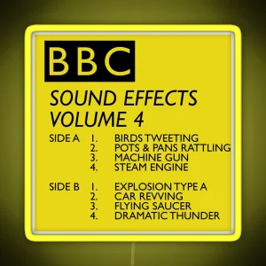 BBC Sound Effects Volume 4 RGB Neon Sign