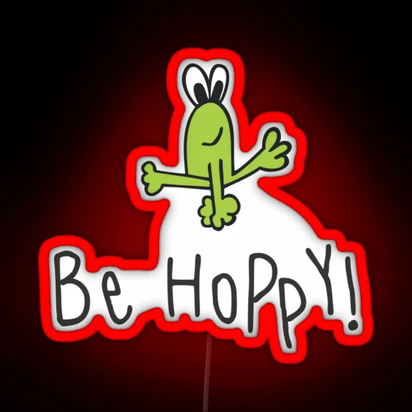 Be Hoppy Frog RGB Neon Sign