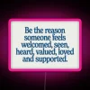 Add warmth and love to spaces with vibrant colorful RGB signage.