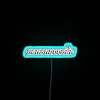 Beabadoobee-inspired Loveworm style name neon sign in vibrant RGB colors.