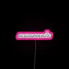 Unique Loveworm Inspired Name Sign with Color Changing Neon Letters