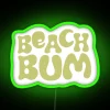 Vibrant Beach-Inspired Neon Sign with RGB Colorful LED Lighting Effects