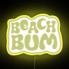Vibrant Beach-Themed RGB Neon Sign with Color-Changing LED Display Effects