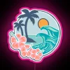 RGB Color-Changing Beach House Neon Sign Decor for Outdoor Living Spaces