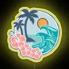 Vibrant outdoor RGB LED neon beach house decorative wall sign