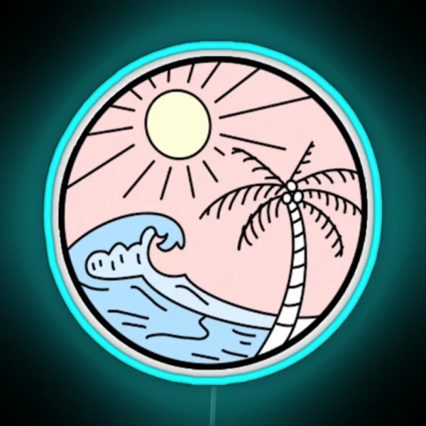 Beach RGB Neon Sign