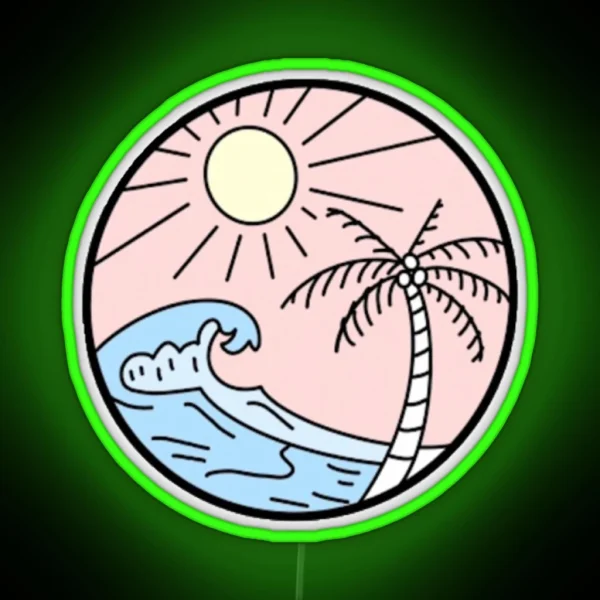 Beach RGB Neon Sign