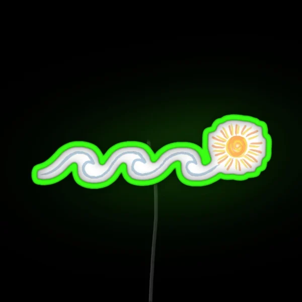 Beach Sun RGB Neon Sign