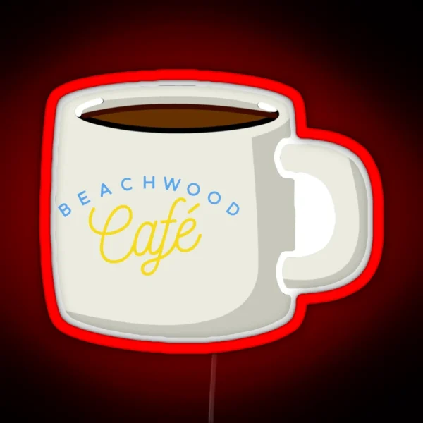 Beachwood Cafe Mug RGB Neon Sign