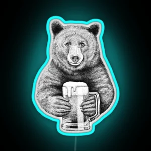 Bear Beer RGB Neon Sign