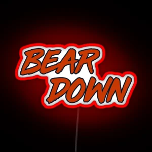 Bear Down RGB Neon Sign