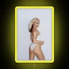 RGB Neon Portrait Sign with Customizable Artwork and Bright Colors
