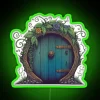Stunning Black Neon Door Sign for a Magical Home Ambiance