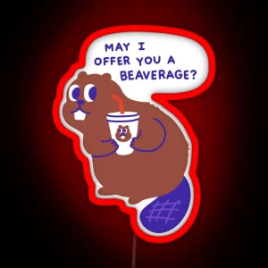 Beaver Offers A Beverage RGB Neon Sign