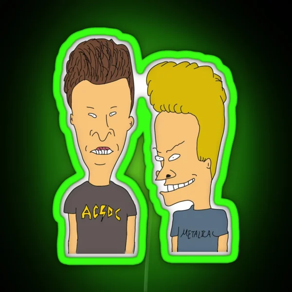 Beavis Butthead Premium RGB Neon Sign