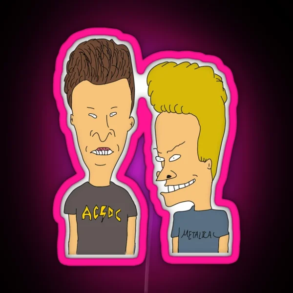 Beavis Butthead Premium RGB Neon Sign