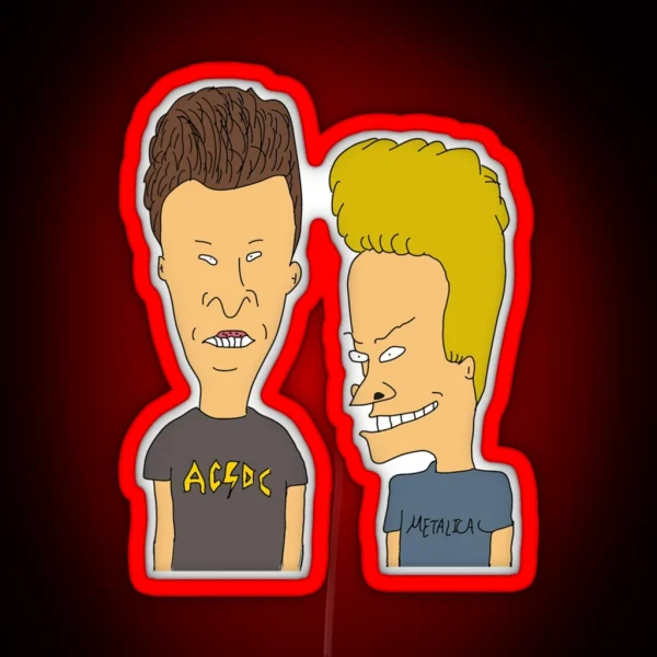 Beavis Butthead Premium RGB Neon Sign