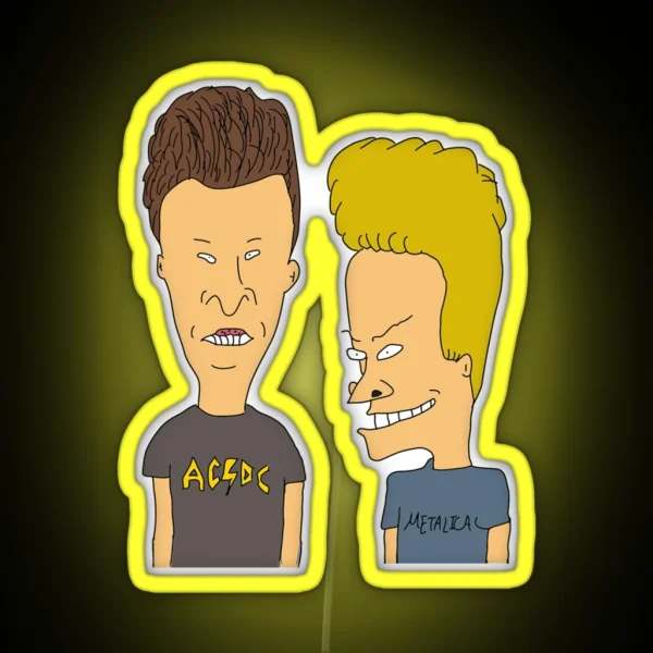 Beavis Butthead Premium RGB Neon Sign