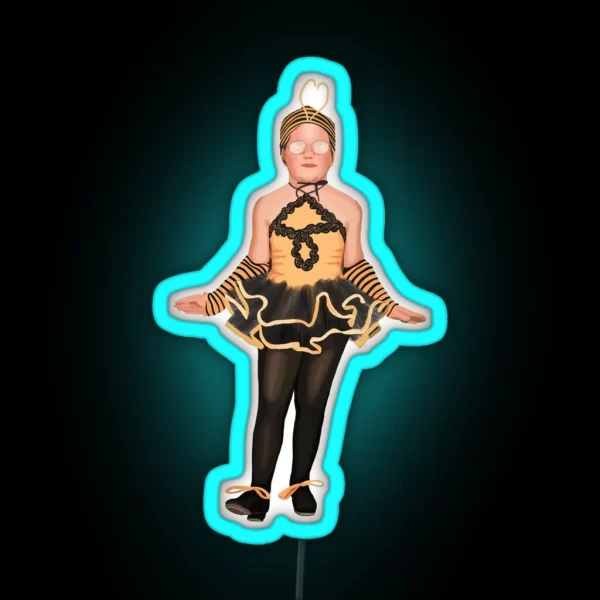 Bee Girl RGB Neon Sign