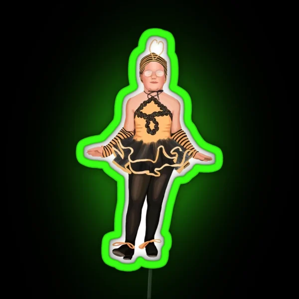 Bee Girl RGB Neon Sign