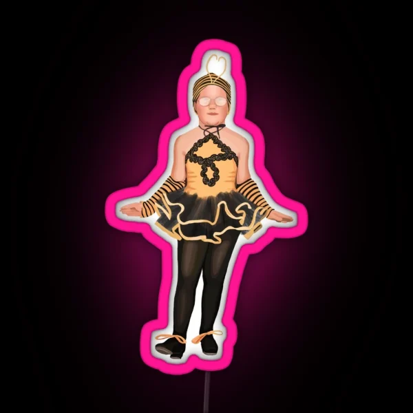 Bee Girl RGB Neon Sign