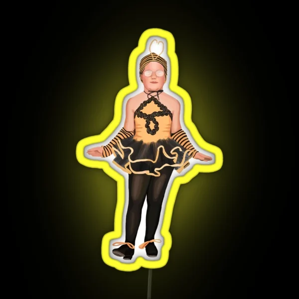 Bee Girl RGB Neon Sign